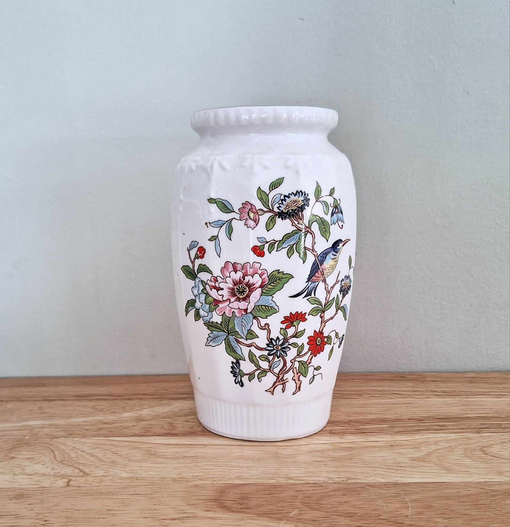 Aynsley 10" Vase Pembroke (Gold Trim)  Fine Bone China Porcelain Made in England Pembroke Pattern Collectable Vintage