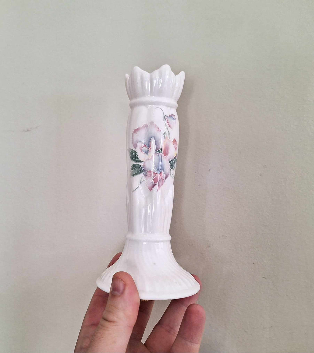 Candle Holder Little Sweetheart Aynsley Porcelain Made in England Cottage Garden Pattern Collectable Vintage Candlestick holder