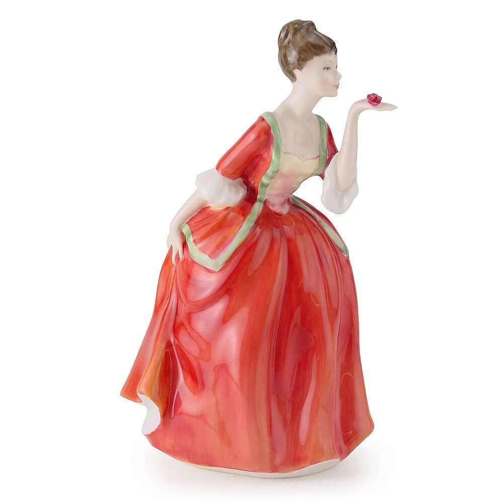 Royal Doulton Figurine Flowers of Love HN3970  Royal Doulton Figurine Classic Pretty Ladies  Porcelain Sculpture Red dress by John Bromley