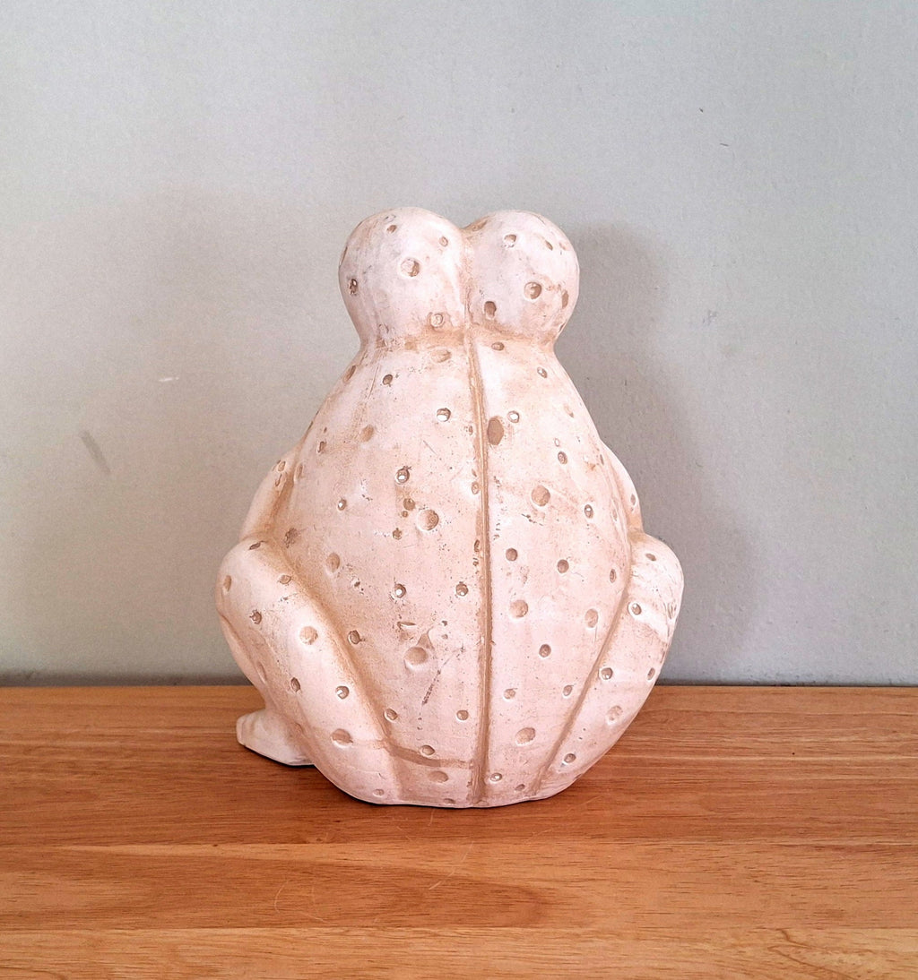 Ceramic Frog Ceramic Frog Figurine, Kitsch animal Figurine.  Vintage Kitsch Animal Frog figurine gift idea
