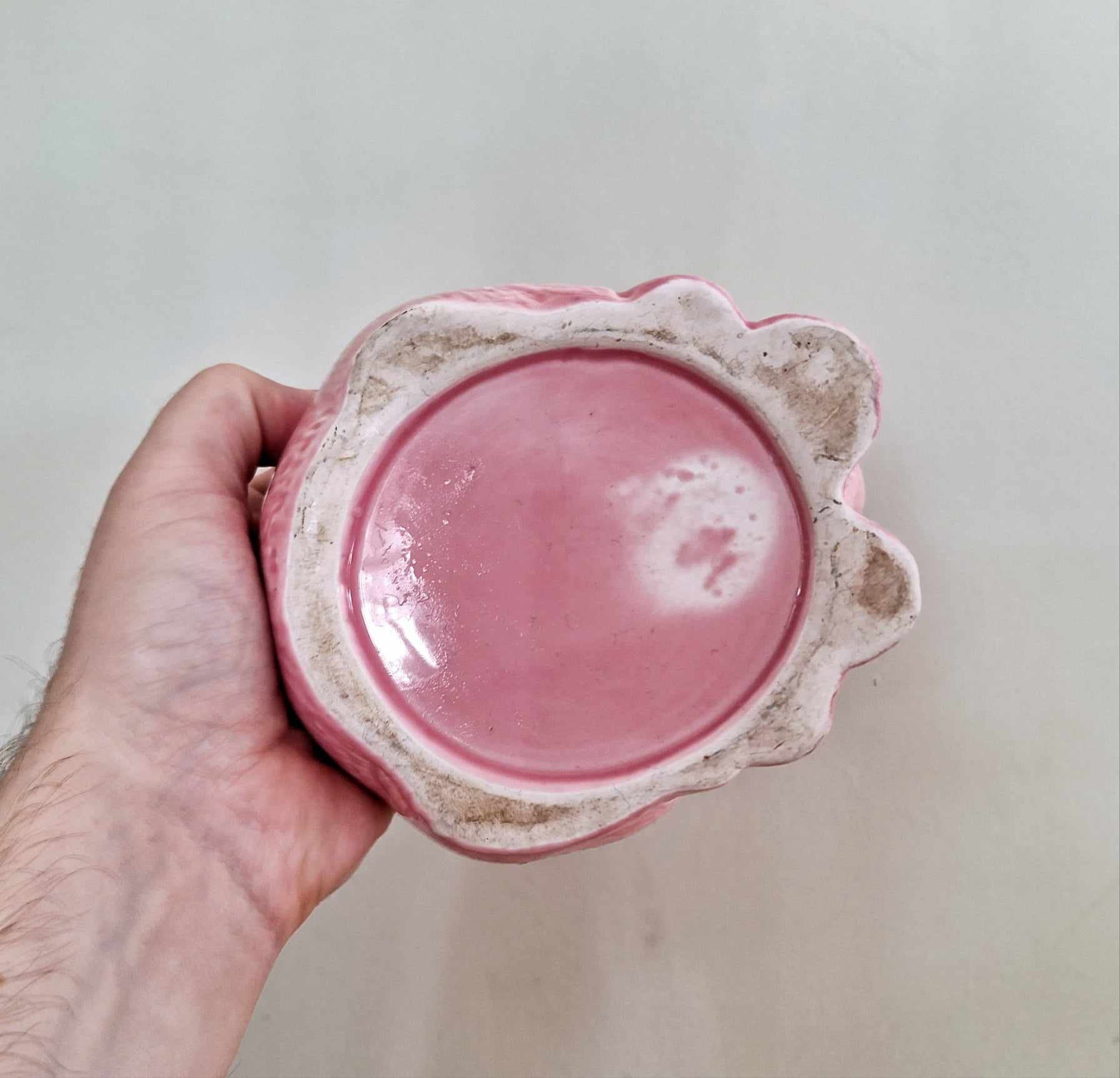 Vintage pig  Planter Indoor Kitsch PigCeramic Planter Pottery Indoor Plant Pot Decorative Planter Farmyard Animal Cute Pink Pig Plant Pot