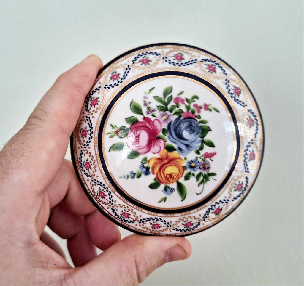 Vintage Trinket Beautiful Regal Collection Bone China Trinket Box Porcelain Jewellery Dish/Tray Ring Dish