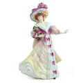 Royal Doulton Figurine Lily HN3626 Royal Lady Figure Vintage Bone China Lady Figurine, Collectable Porcelain Pink and White by Valerie Annan