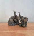 Vintage elephant Figurine Small Resin  Collectable Animal Kitsch Bone China  Mid Century Japan African Wildlife