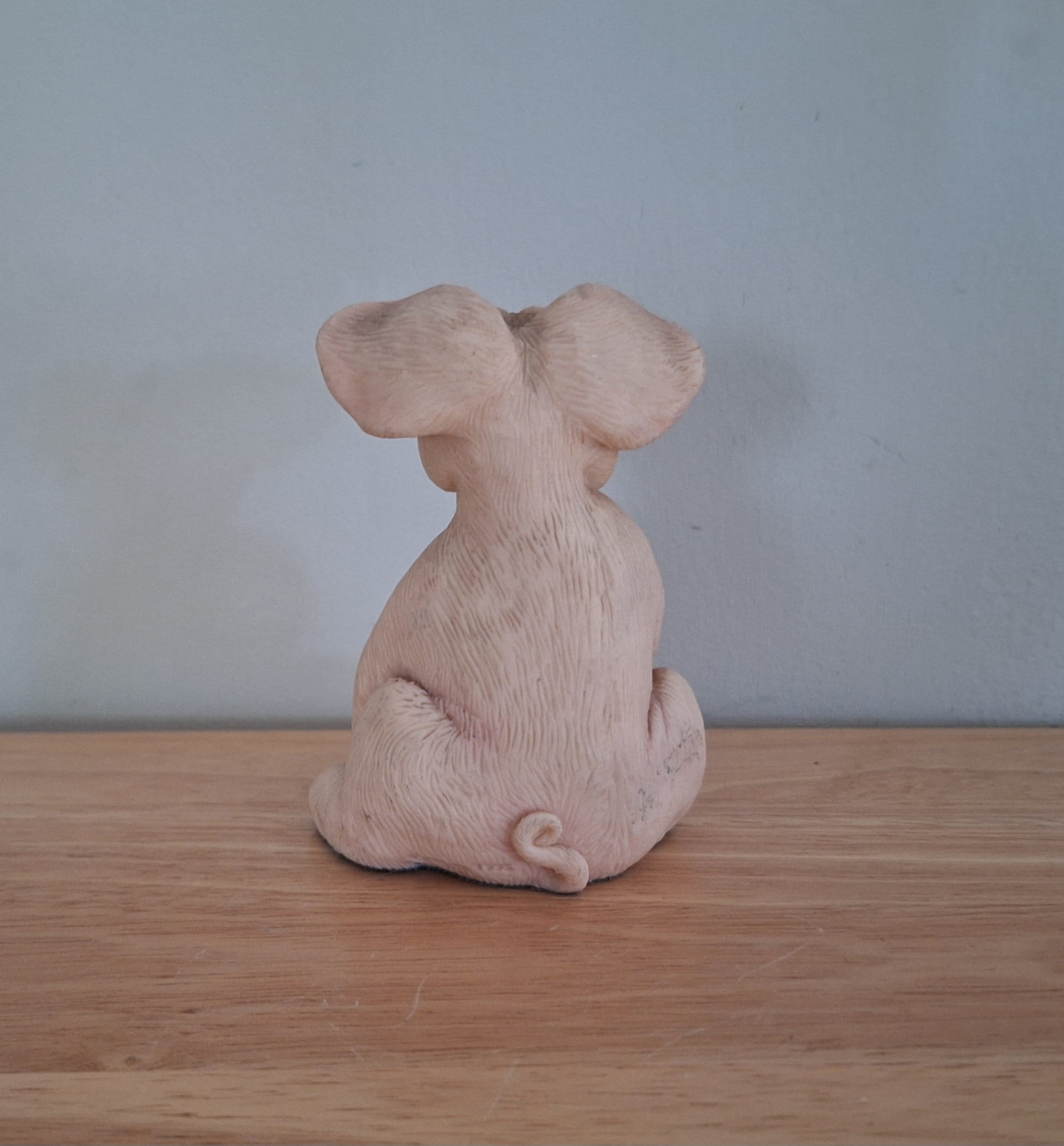 Vintage Pig Figurine Pigtails Collectable Pig Ornament Kitsch Pig Statue Pig  Retired Piggin 'Happy Birthday'''