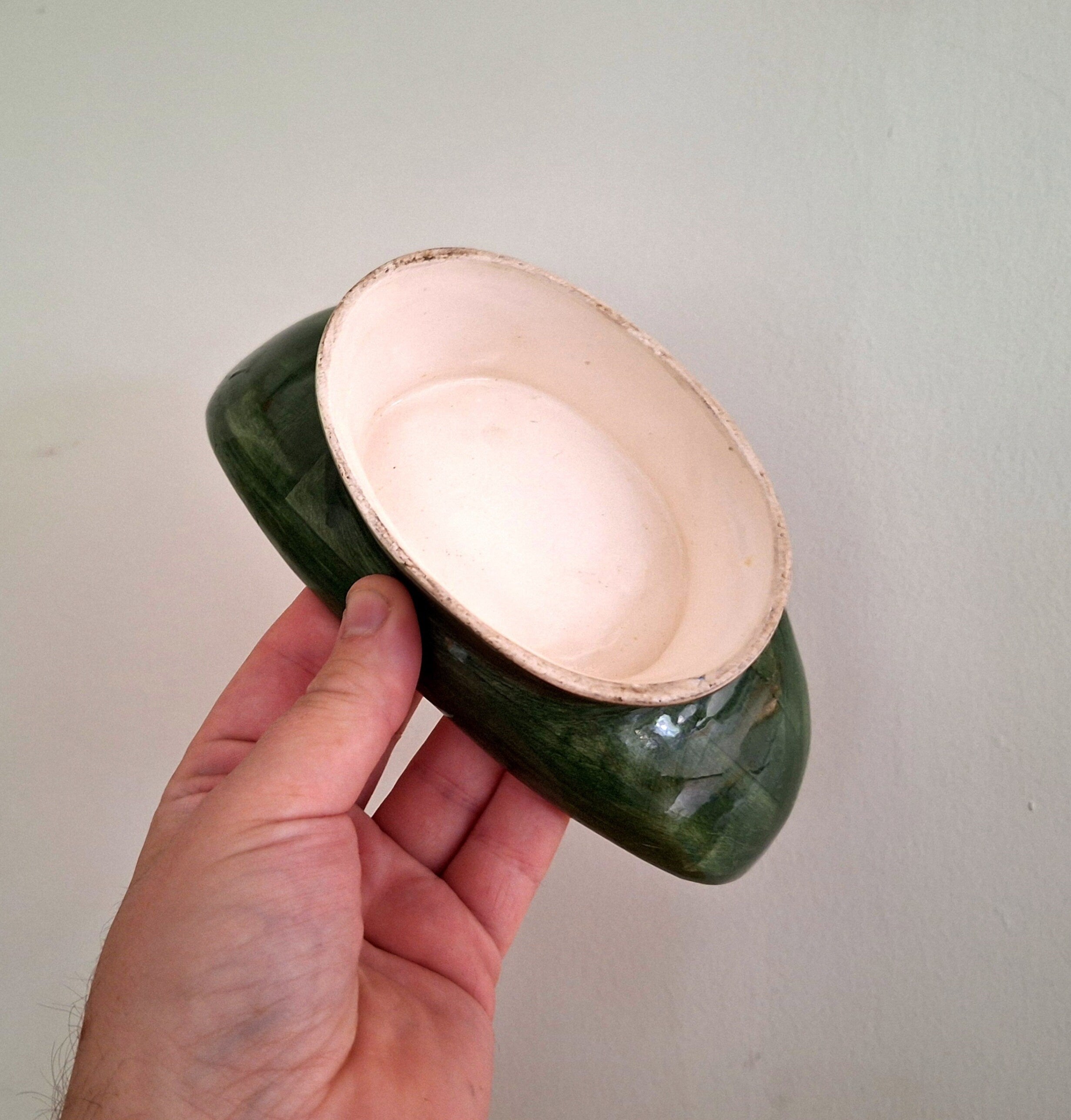 Vintage Watermelon Slice Ceramic Serving Dish  Hand-Painted Fruit Bowl | Retro Kitchen Décor | Collectible Tableware
