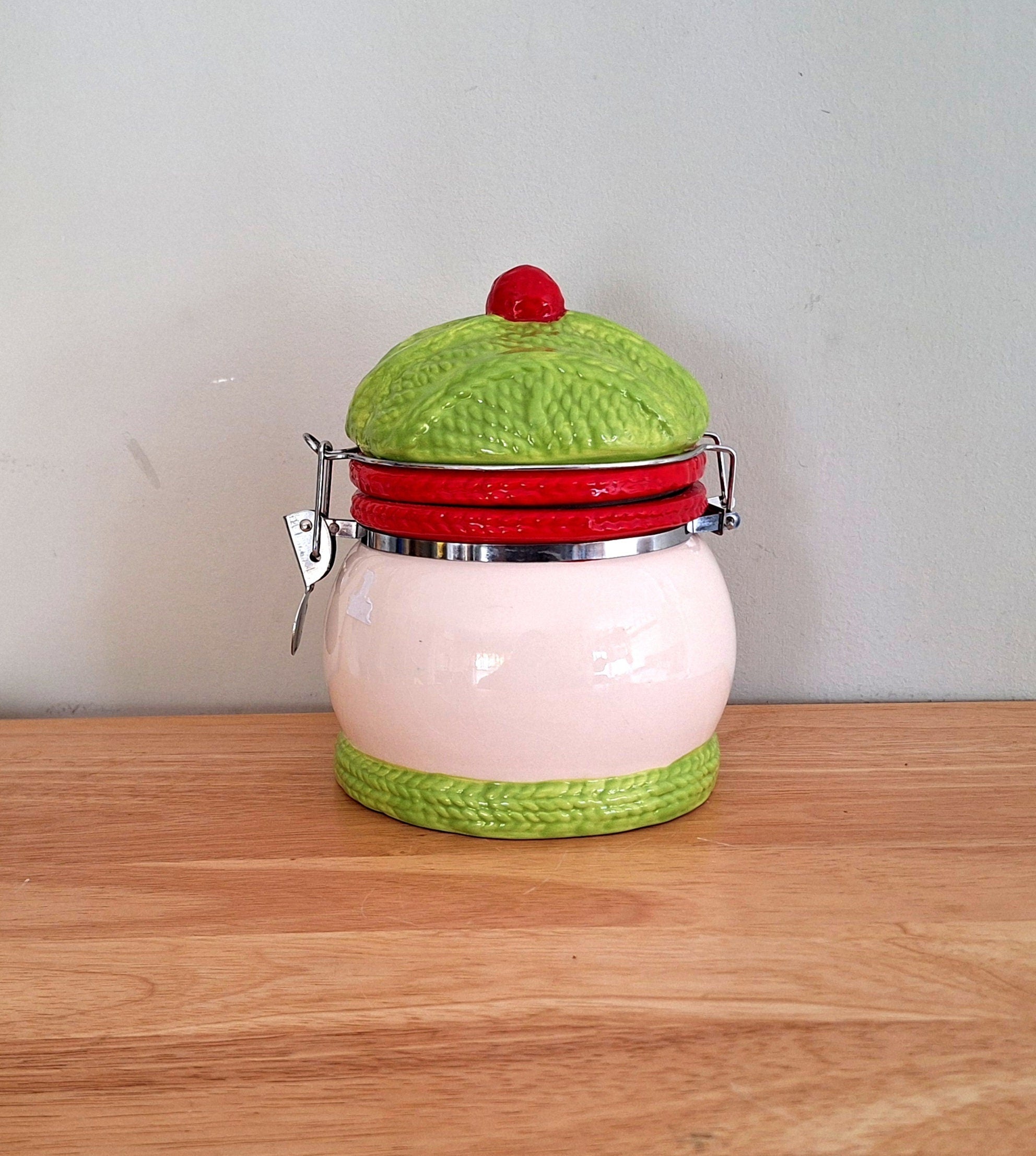 Snowman Cookie Jar  Festive Holiday Kitchen Décor & Storage | Christmas Treats Container | Winter Wonderland Tableware Biscuit Barrel/Jar