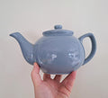 Classic Blue Ceramic Teapot by HOME - Simple and Elegant Design - Dishwasher Safe