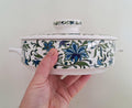 Vintage Midwinter Spanish Garden Casserole Dish with Lid by Jessie Tait - Floral Pattern - Staffordshire, England