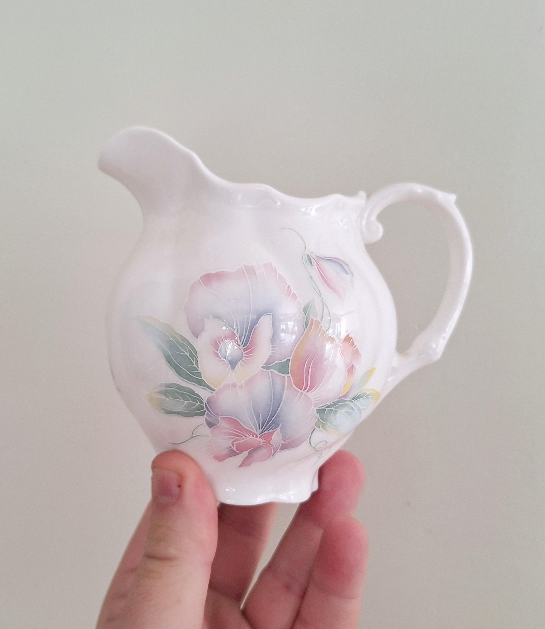 Vintage Aynsley "Little Sweetheart" Floral Bone China Milk Jug/Creamer  English Fine China, Pastel Floral Pattern, Collectible Tea Party