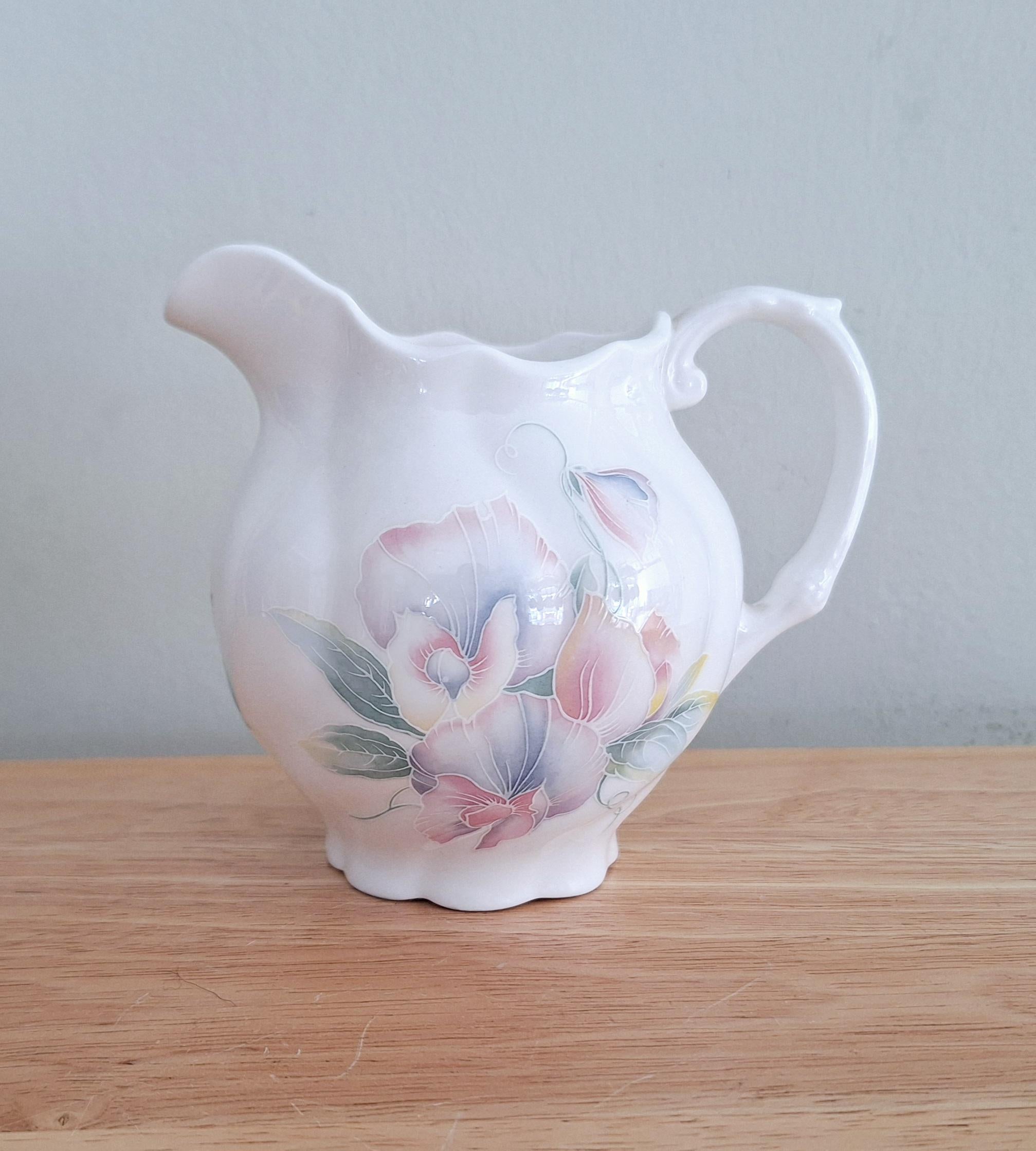 Vintage Aynsley "Little Sweetheart" Floral Bone China Milk Jug/Creamer  English Fine China, Pastel Floral Pattern, Collectible Tea Party