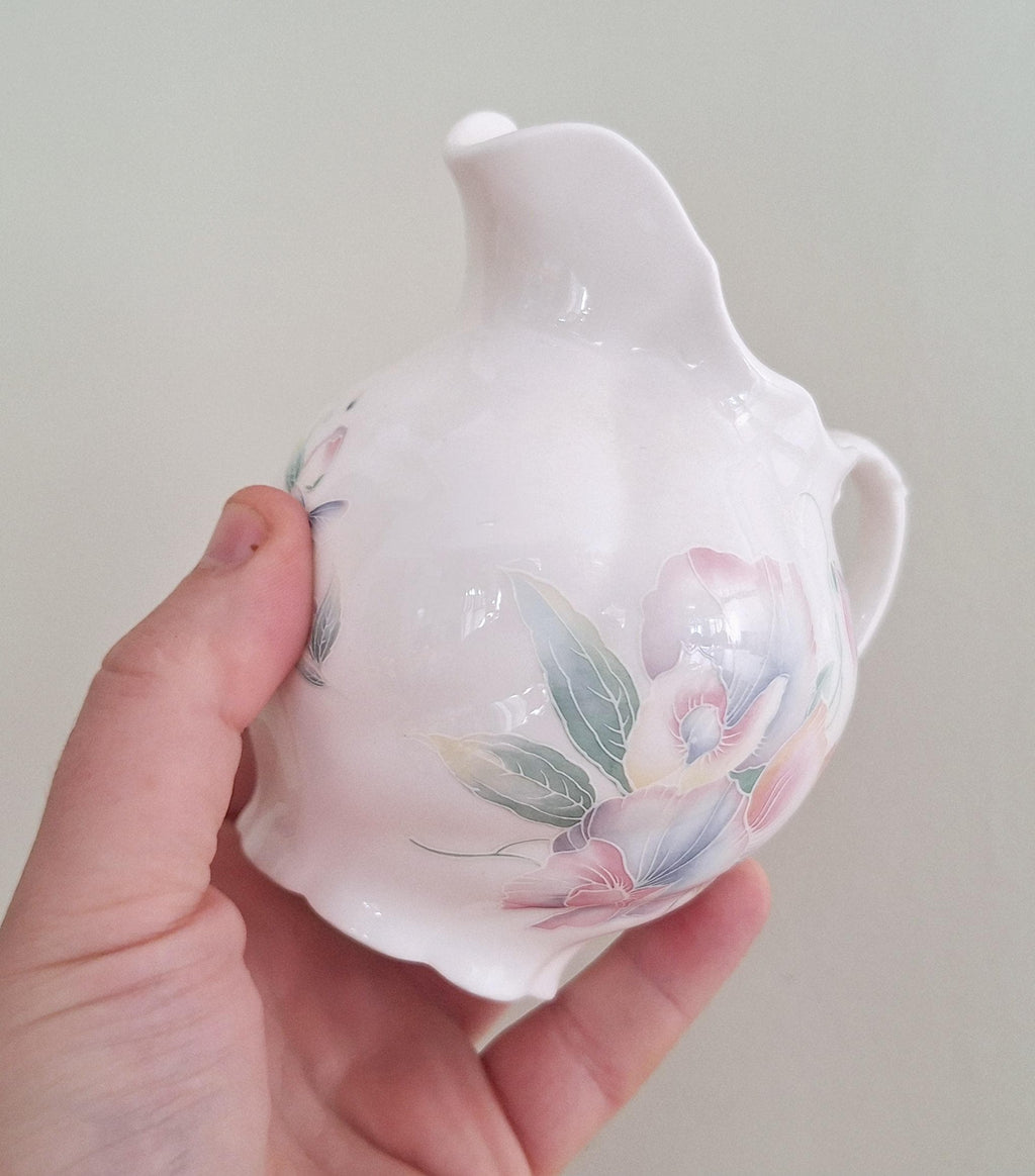 Vintage Aynsley "Little Sweetheart" Floral Bone China Milk Jug/Creamer  English Fine China, Pastel Floral Pattern, Collectible Tea Party