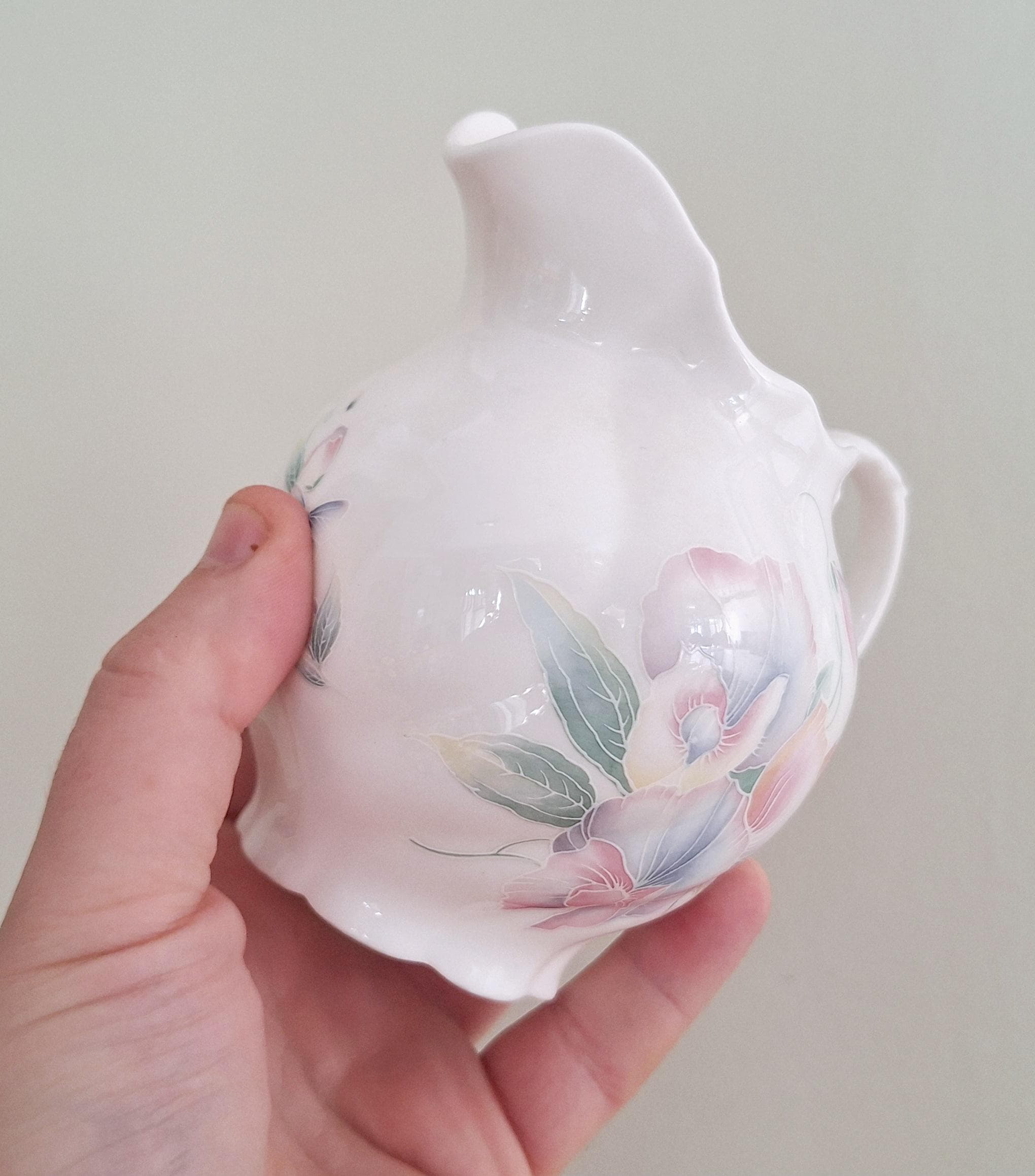 Vintage Aynsley "Little Sweetheart" Floral Bone China Milk Jug/Creamer  English Fine China, Pastel Floral Pattern, Collectible Tea Party