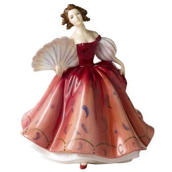 Royal Doulton First Waltz HN5093 Petite Lady Figurine | Handcrafted Bone China Collectible