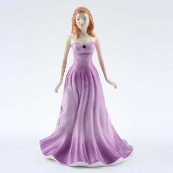 Royal Doulton February HN4971 Amethyst Swarovski Gemstone Figurine 6.25" | 2006-07