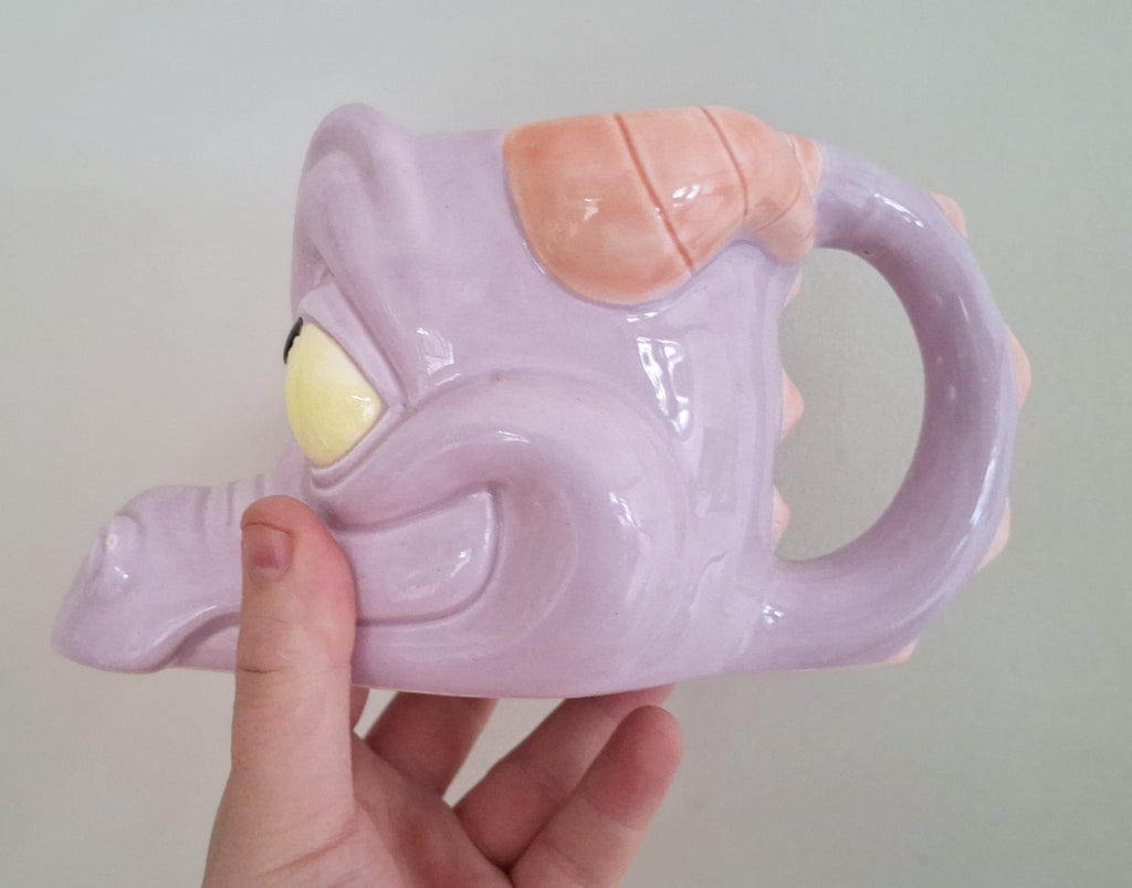 Rare Vintage Disney Figment Epcot Journey Into Imagination Mug  Purple Dragon Collectible