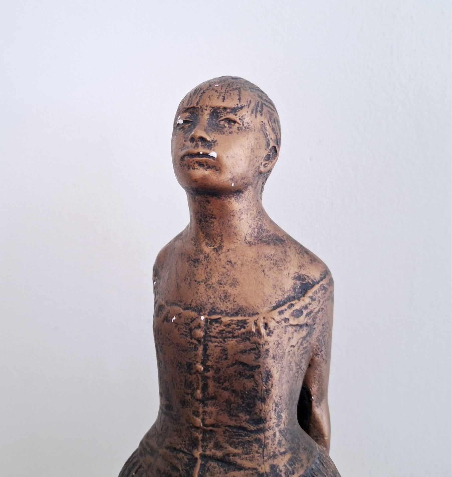 Vintage Sergey Eylanbekov Ballerina Sculpture for Alva Studios - Inspired by Edgar Degas - 16.5" Tall, Signed Alva 90