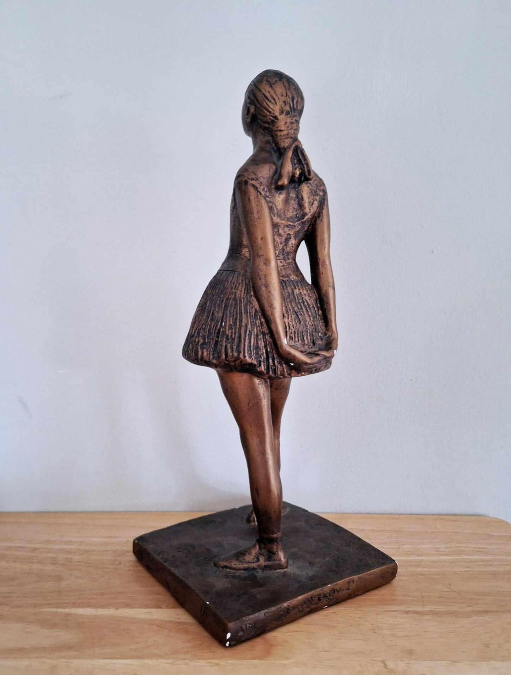 Vintage Sergey Eylanbekov Ballerina Sculpture for Alva Studios - Inspired by Edgar Degas - 16.5" Tall, Signed Alva 90
