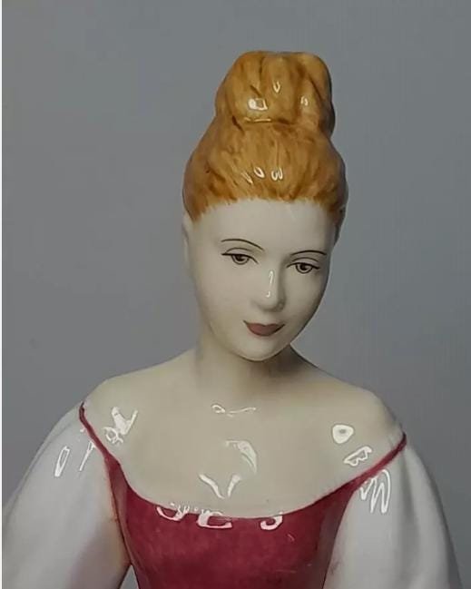 Royal Doulton Alexandra HN4928 Figurine, Petite Collection, Hand-Painted Bone China, Pretty Ladies in Pink