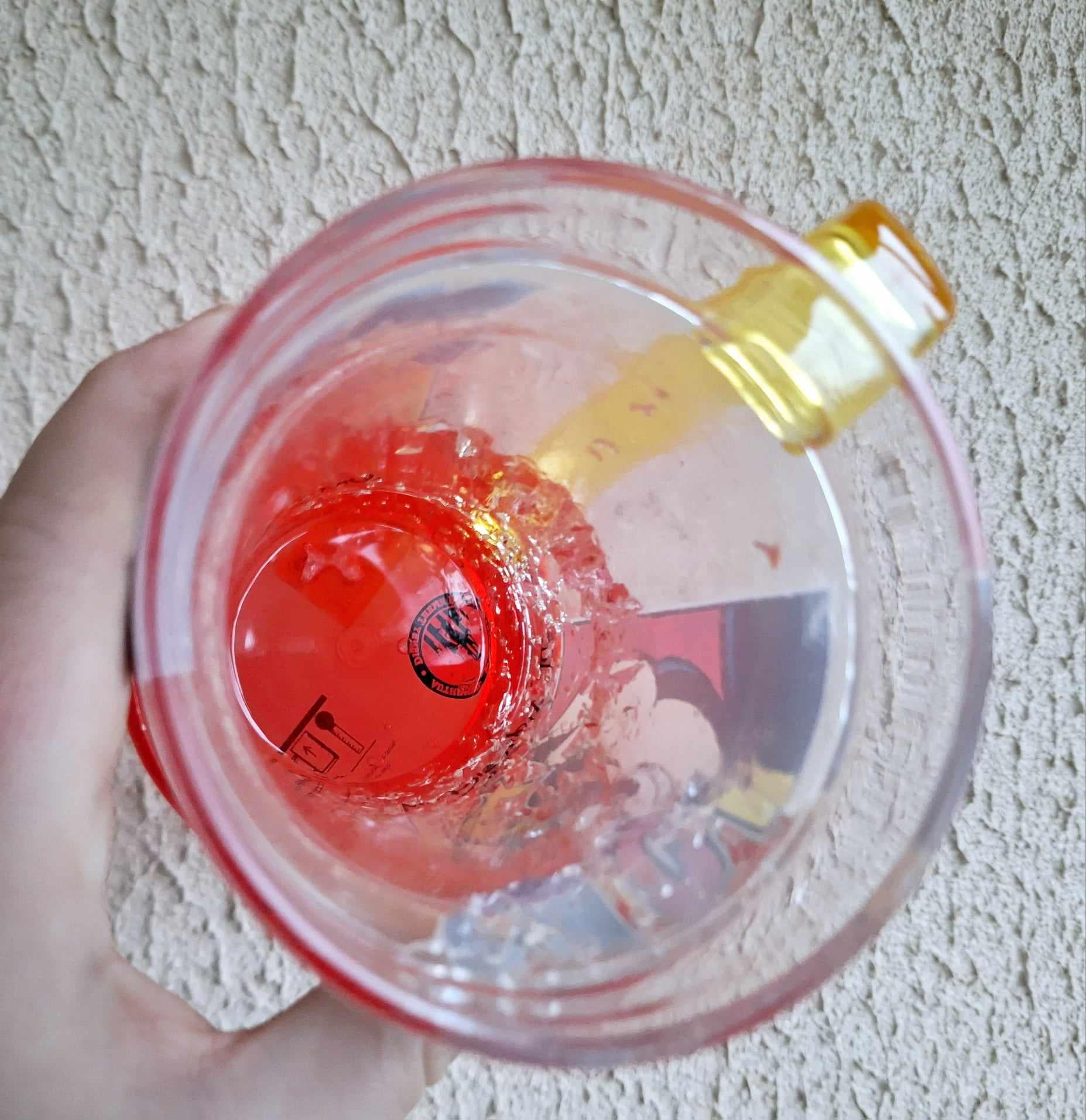 Vintage Mickey Mouse Walt Disney World Mug  Red & Yellow Handle, Authentic Disney Parks Memorabilia, Collectible Cup with Glitter Base