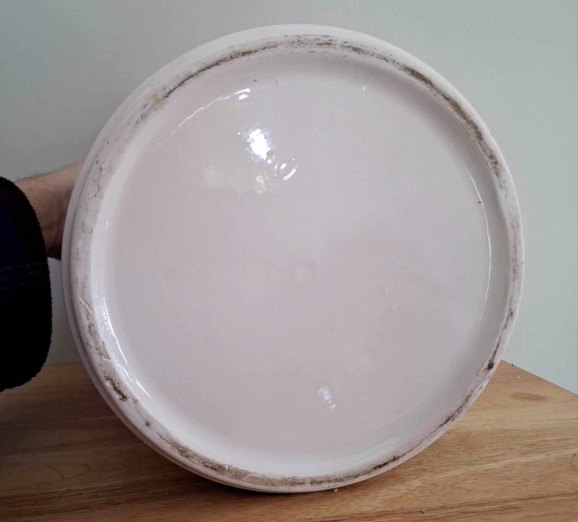 Large Hand-Painted Lemon Ceramic Jar with Lid  Vintage Italian Style Kitchen Canister  Farmhouse Storage Pot  Country Home Decor