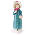 Royal Doulton “Carrie HN2800 Figurine | Kate Greenaway Series | Peggy Davies Design | Turquoise Dress | 19761981 Vintage Child Figurine