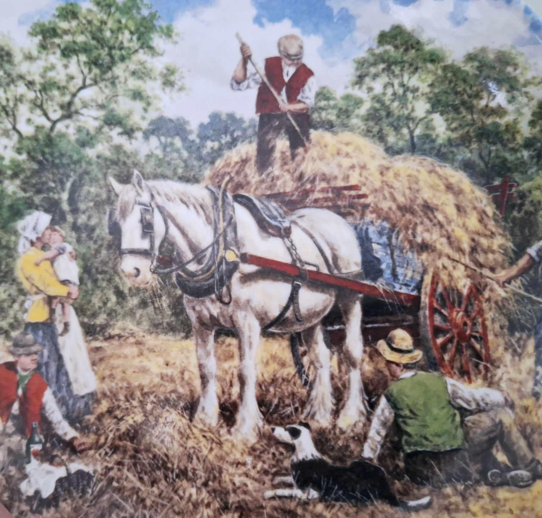 Wedgwood ‘Haymaking Collector Plate by John L. Chapman | 1989 Limited Edition | Life on the Farm Series  Vintage Countryside Decor