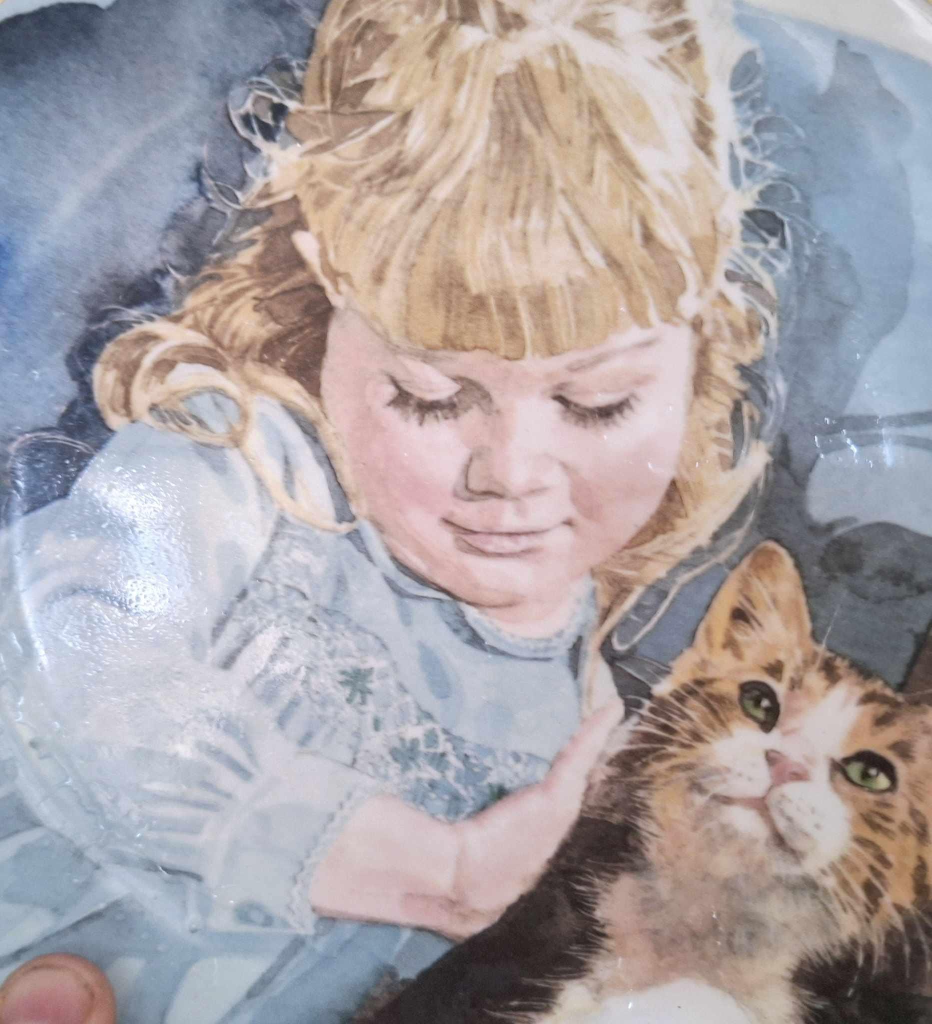 Coalport Memories of Childhood Plate  "Twos Company" by John Raynes  Barnardos Collectors Edition