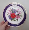 Royal Worcester Chelsea Flower Show Plate 1988 RHS “Chelsea Anniversary Fine Bone China Floral Collector Plate UK Made