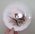 Royal Albert Woodland Birds Collection Plate - Robin (Erithacus rubecula), 1982 Reginald Johnson Art, Fine Bone China