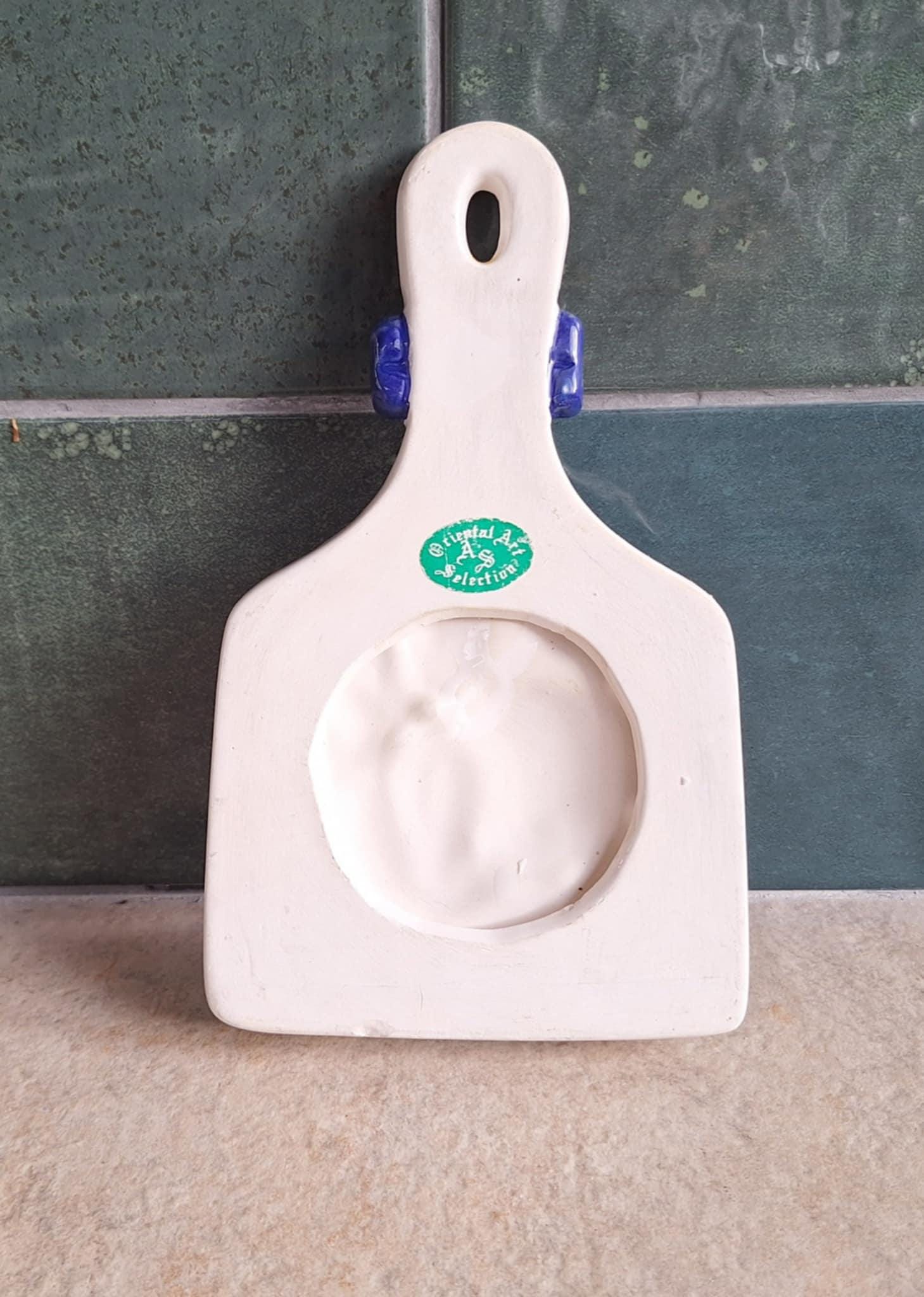 Vintage Ceramic Wall Hanging Apple Kitchen Decor with Bow  Fruit Design Ornament  Wall Mounted Holder  Oriental Art Selection Hook