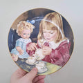 Coalport Tea for Two Collector Plate | Memories of Childhood Series | John Raynes | Barnardo's Charity Limited Edition