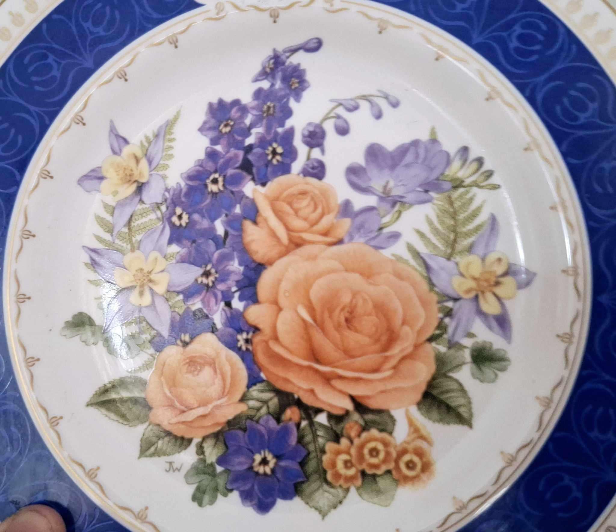 Royal Worcester Chelsea Flower Show Plate 1988 RHS “Chelsea Anniversary Fine Bone China Floral Collector Plate UK Made