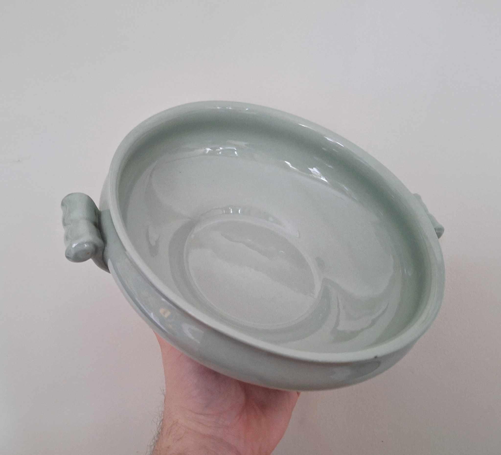 Vintage Wedgwood Celadon Green Tureen Dish with Lid  Etruria Barlaston England  Elegant Ceramic Server or Display Piece