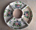 Vintage Booths Ceramic Crescent Dishes  Set of 4  ‘Woodcock Pattern  Hand Painted Floral Design