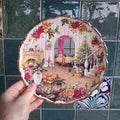Vintage Royal Albert “Christmas Magic  Christmas at Home Collector Plate Bone China England Old Country Roses Series Boxed Christmas Plate