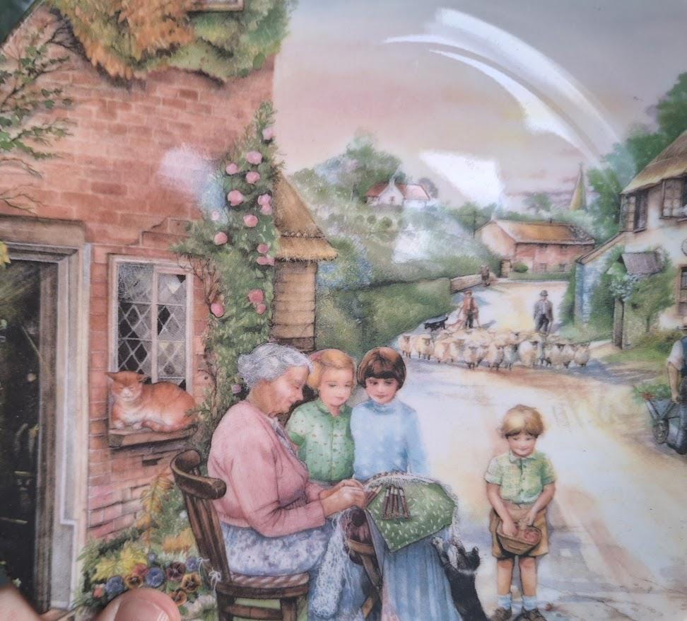 Royal Doulton The Lacemaker 1991 Susan Neale Collector Plate Old Country Crafts Vintage Decorative Wall Plate
