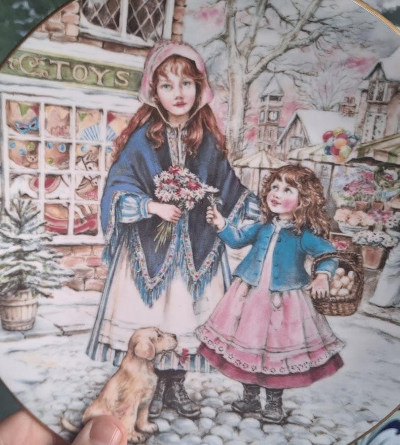 NSPCC A Posy for Mother 1991 Christmas Collector Plate Kate Aldous Vintage Decorative Wall Plate England