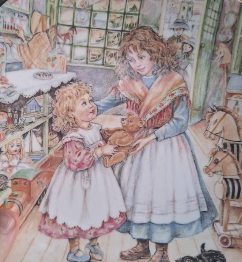 NSPCC A Gift of Love 1990 Christmas Plate Kate Aldous Vintage Collector Decorative Wall Plate England
