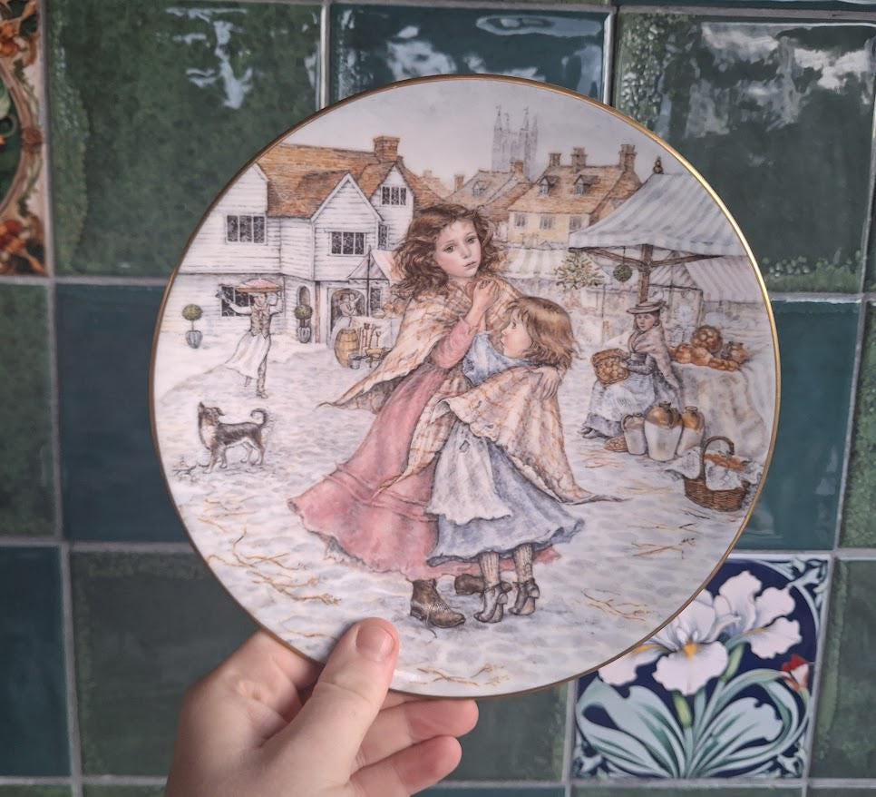 Royal Doulton The Wheelwright 1991 Susan Neale Collector Plate Old Country Crafts Vintage Decorative Wall Plate