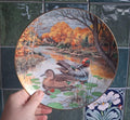Knowles The Green Winged Teal 1987 Plate Bart Jerner Wildlife Society Duck Collector Plate Vintage