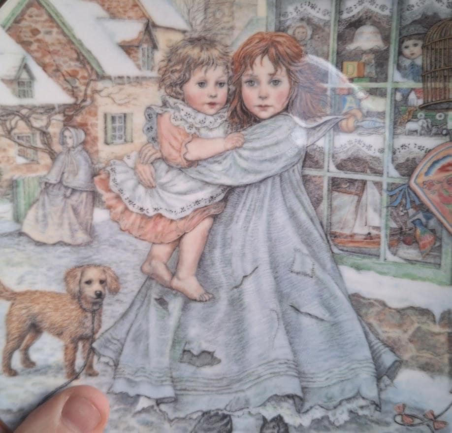 NSPCC Love 1987 Christmas Plate Mary Carter Vintage Collector Decorative Wall Plate England