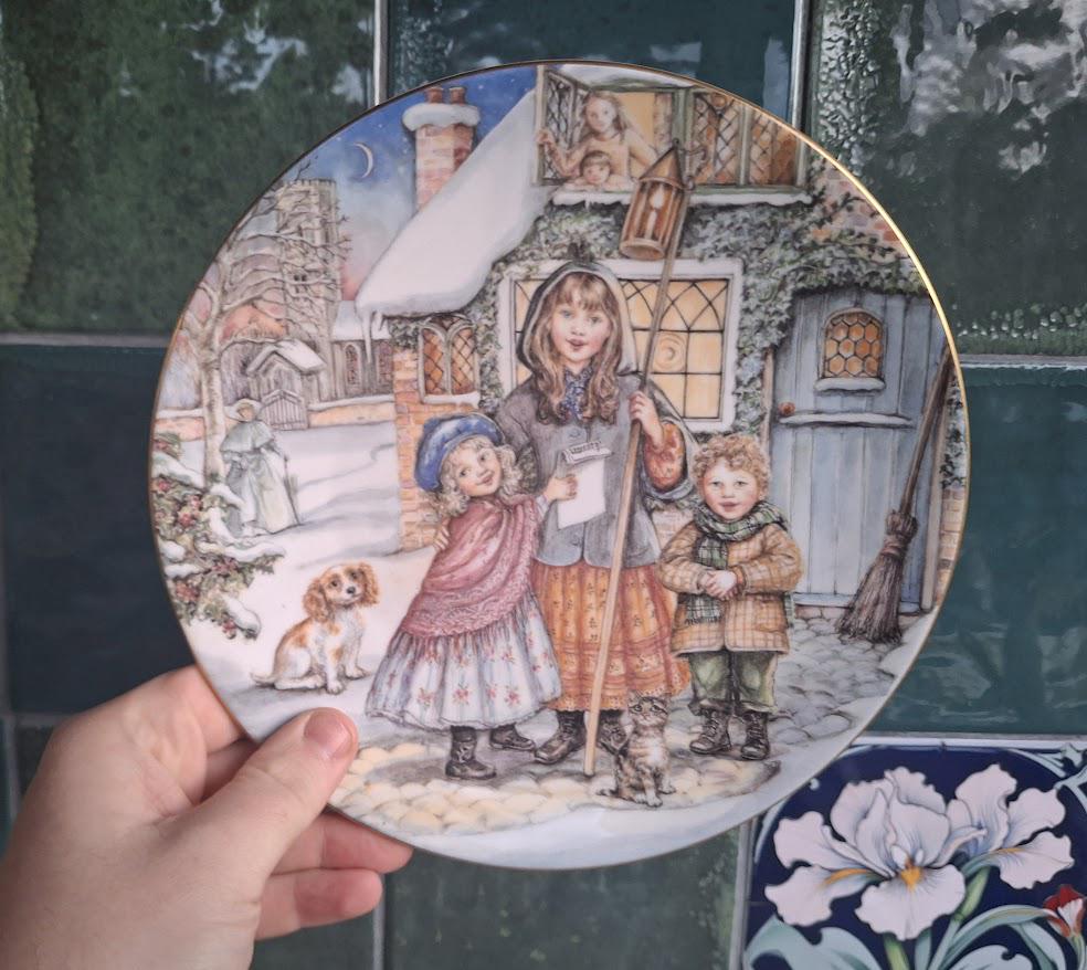 NSPCC A Christmas Carol 1992 Christmas Plate Kate Aldous Vintage Collector Decorative Plate