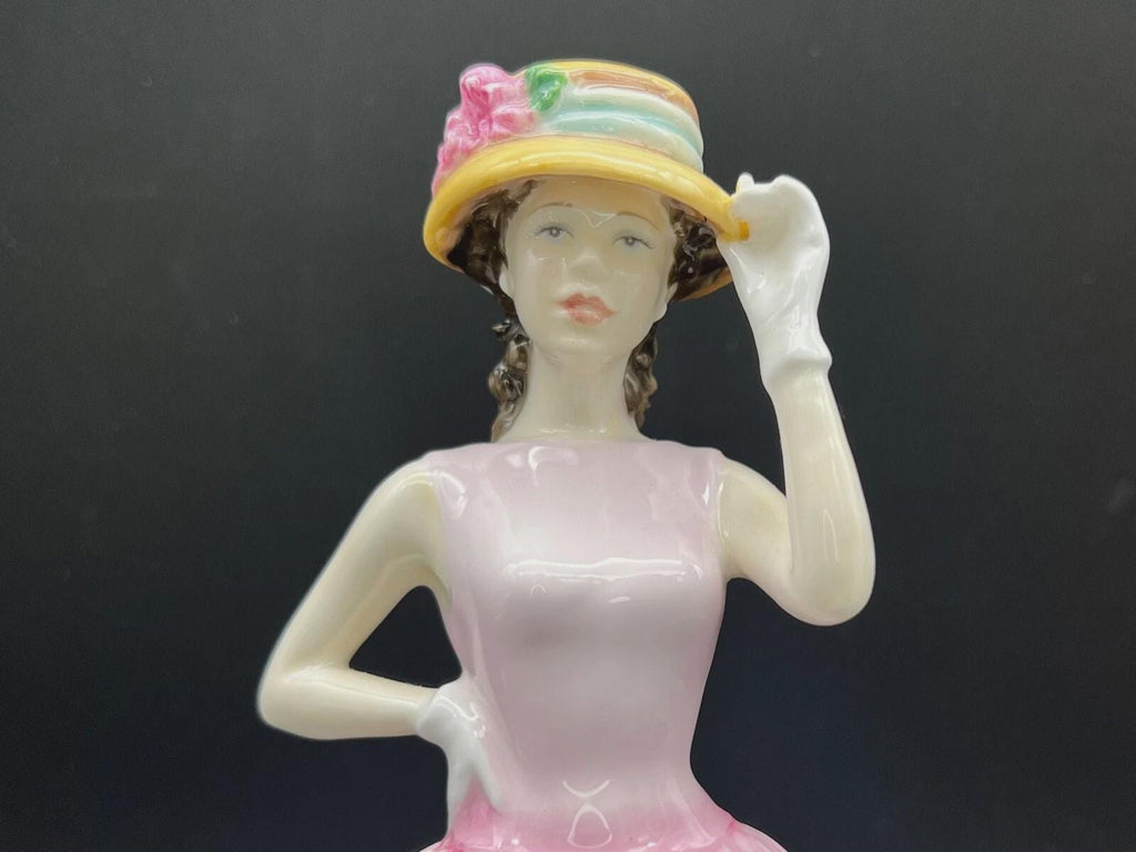 Royal Doulton Happy Birthday 2000 Figurine HN4215, Pink Dress Lady Figure, Nada Pedley Design