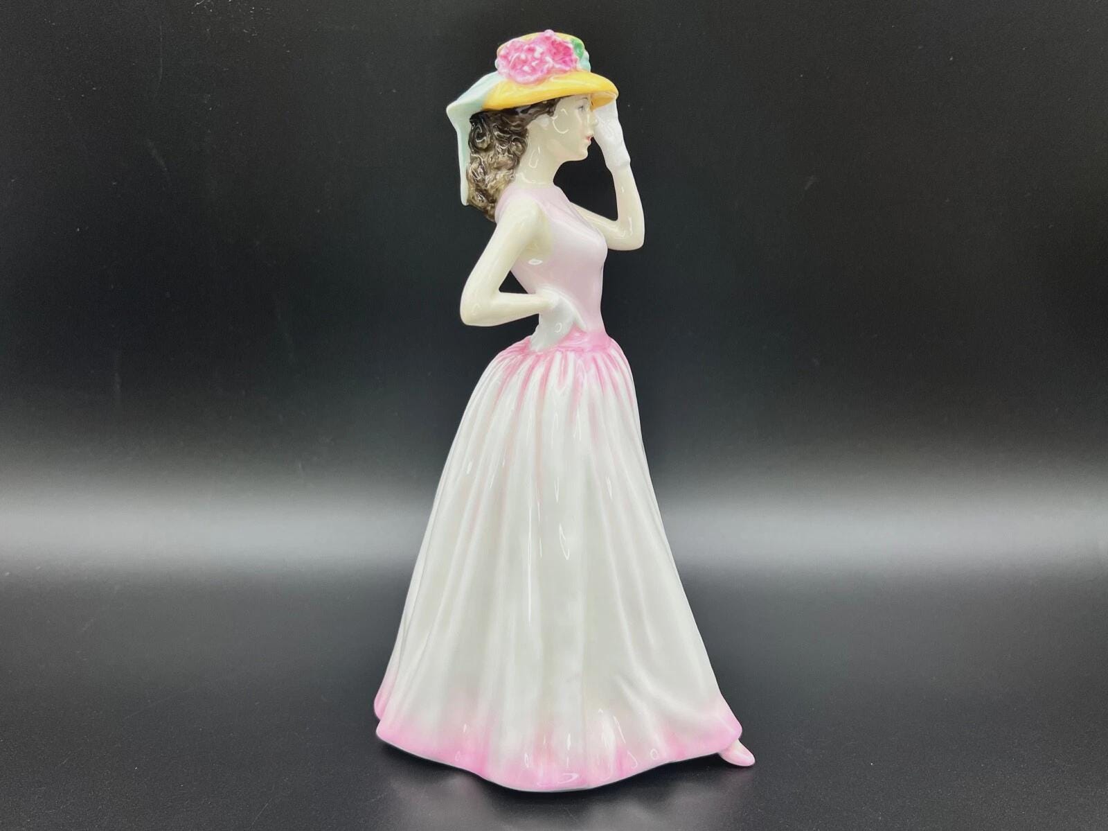 Royal Doulton Happy Birthday 2000 Figurine HN4215, Pink Dress Lady Figure, Nada Pedley Design