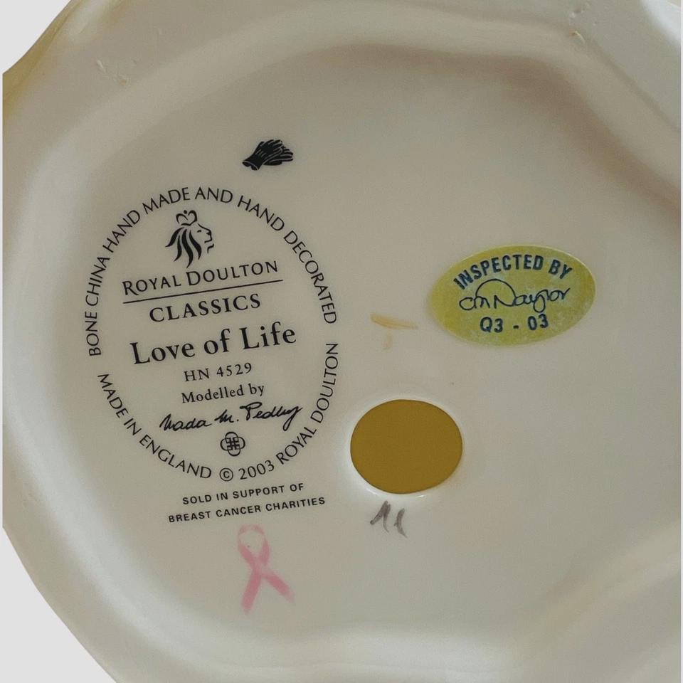 Royal Doulton Love of Life Figurine HN4529FS, Factory Sample, Pink Dress Figure, Nada Pedley Design