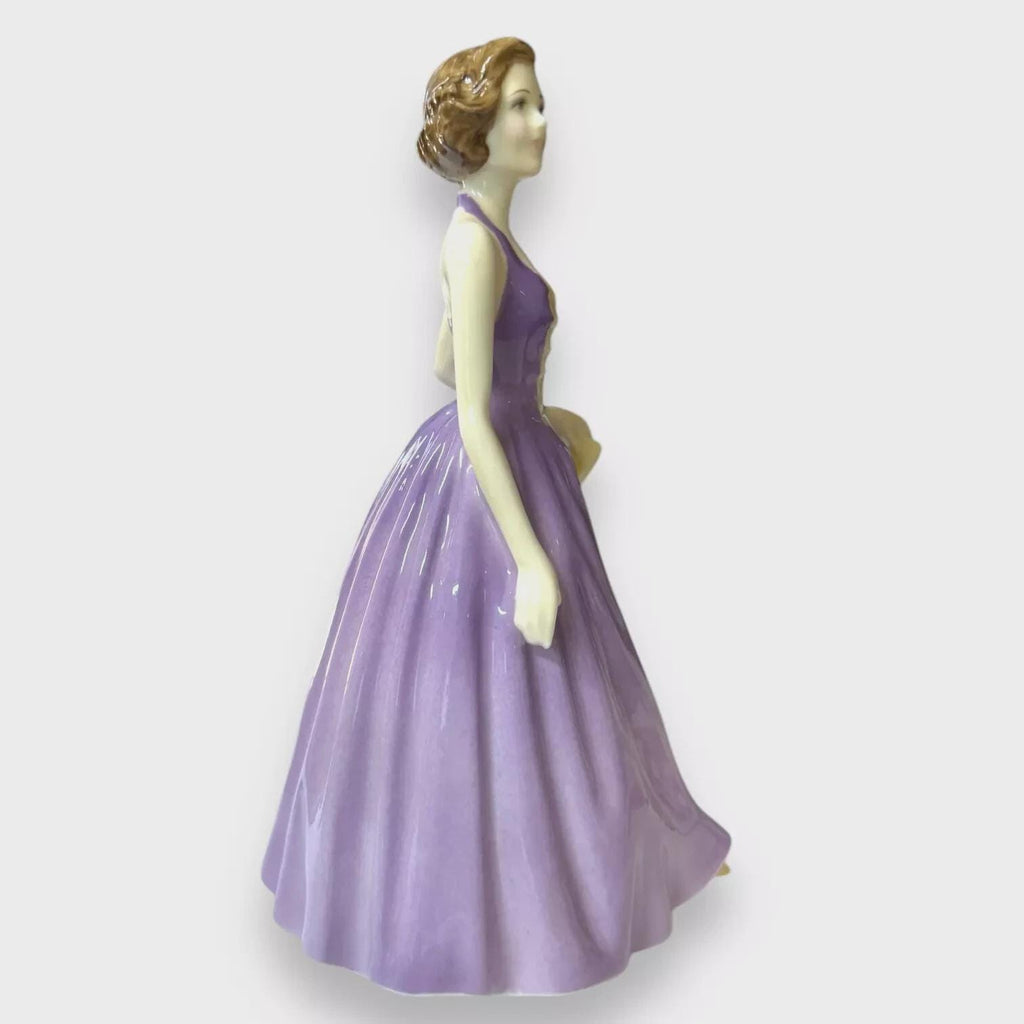Royal Doulton Emma Figurine HN4786, Limited Edition 1000, Purple & Cream Dress, Nada Pedley Design