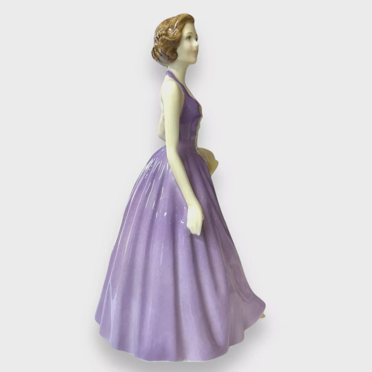 Royal Doulton Emma Figurine HN4786, Limited Edition 1000, Purple & Cream Dress, Nada Pedley Design