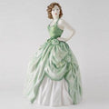 Royal Doulton Kelly Figurine HN4157, Retired Pretty Ladies, Green & White Dress Figure, Nada Pedley Design