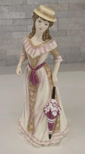 Royal Doulton Spring Figurine HN5321, Pretty Ladies Four Seasons, Pink Dress Lady with Parasol